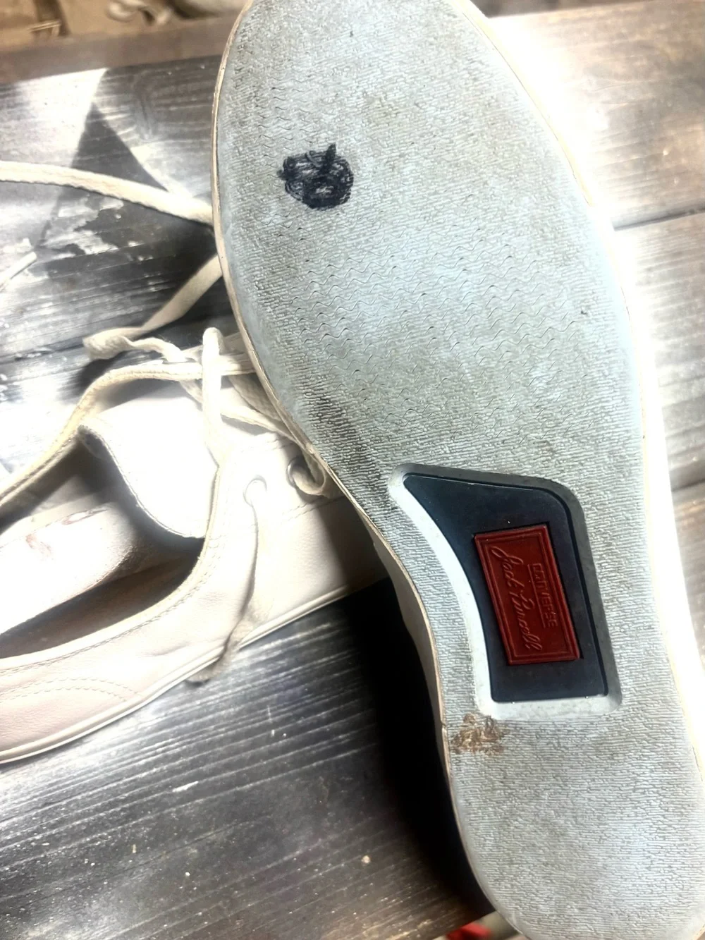 White Converse sneakers #converse #classic jack purcell size 12